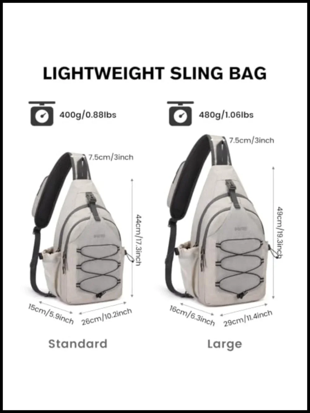 Pickleball Sling Bag Crossbody Backpack with Multiple Pockets